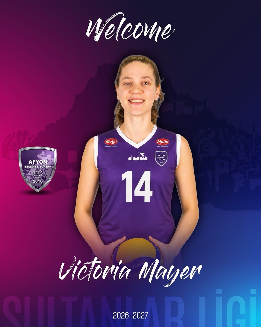 Afyon Belediye Yüntaş Spor Kulübü'nden Transfer Müjdesi: Victoria Mayer Takıma Katıldı!