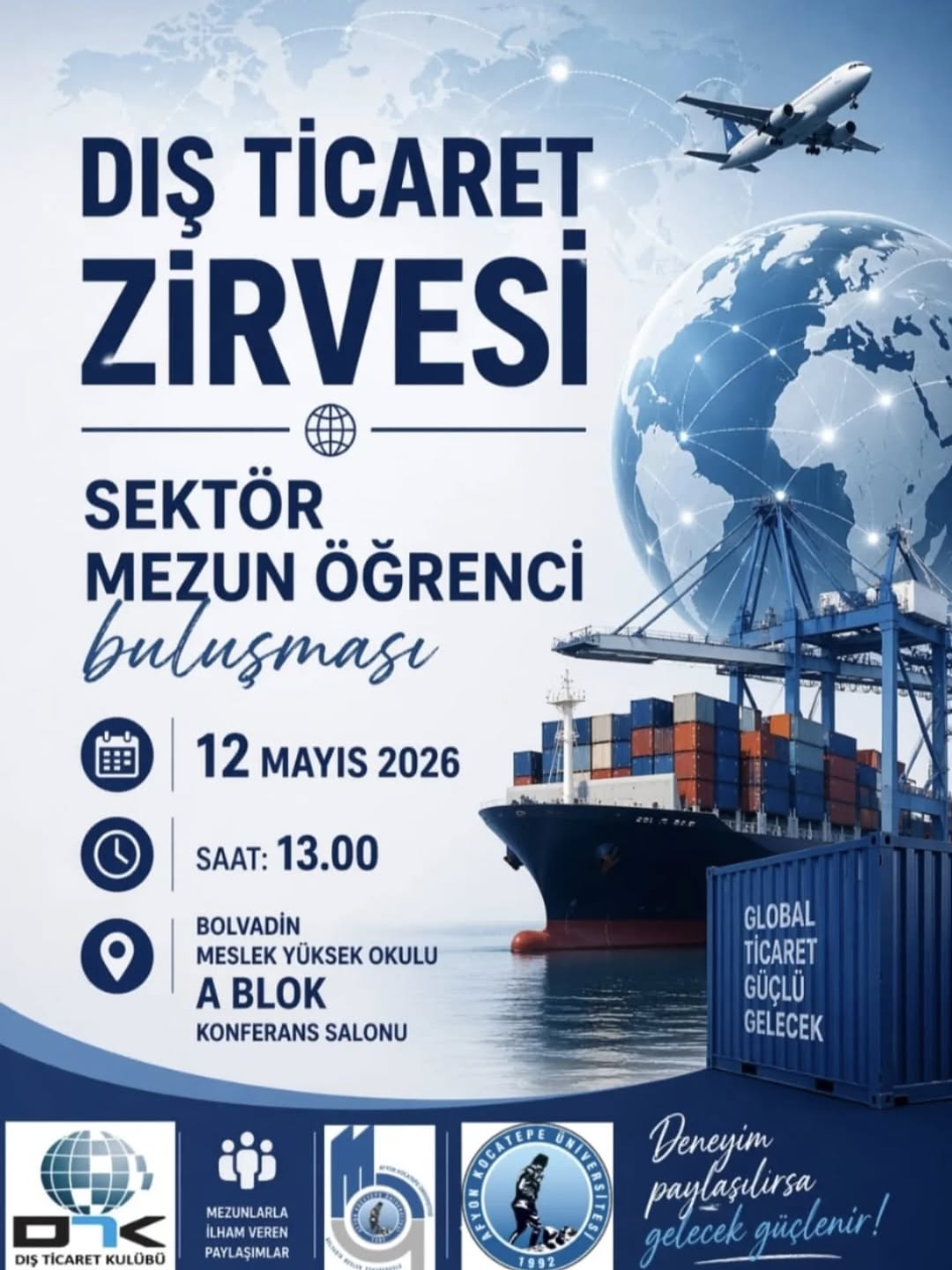 Afyon Kocatepe Üniversitesi Dış Ticaret Zirvesi ve Sektör Mezun Öğrenci Buluşması Düzenliyor