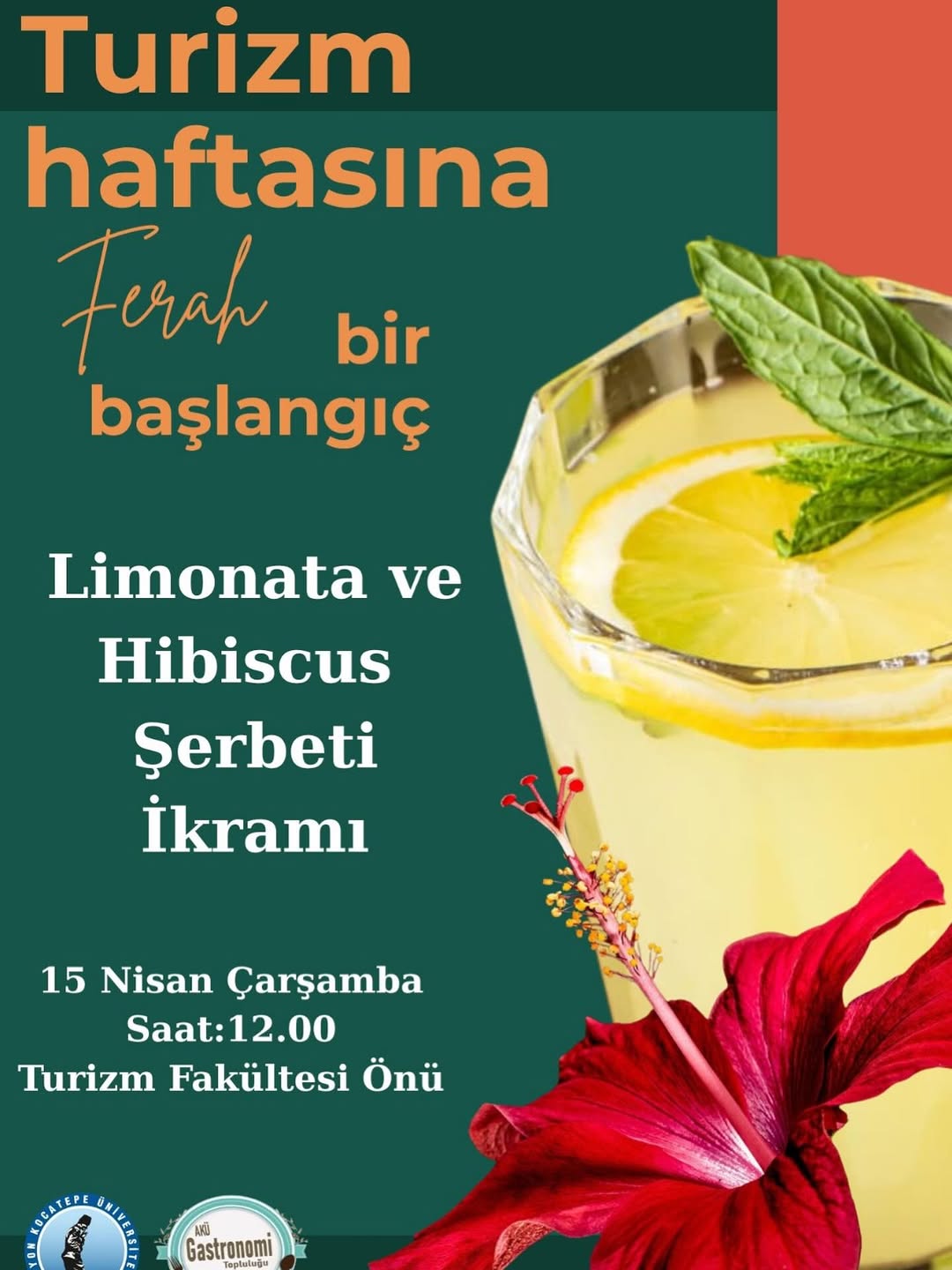 Afyon Kocatepe Üniversitesi'nde Bugün: 15-22 Nisan Turizm Haftası Etkinlikleri