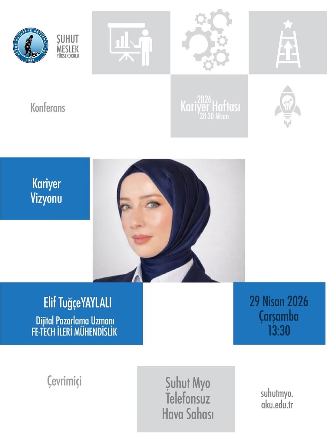 Afyon Kocatepe Üniversitesi'nde Bugün: Kariyer Vizyonu Etkinliği