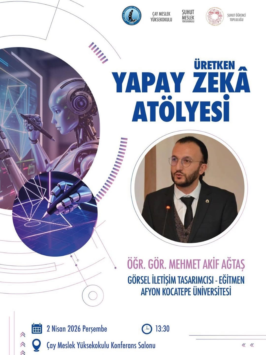 Afyon Kocatepe Üniversitesi'nde Bugün: Üretken Yapay Zeka Atölyesi