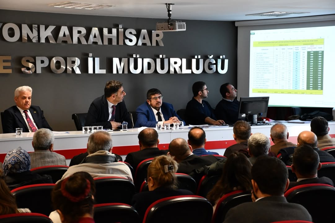 Afyonkarahisar Gençlik ve Spor İl Müdürlüğü Değerlendirme Toplantısı