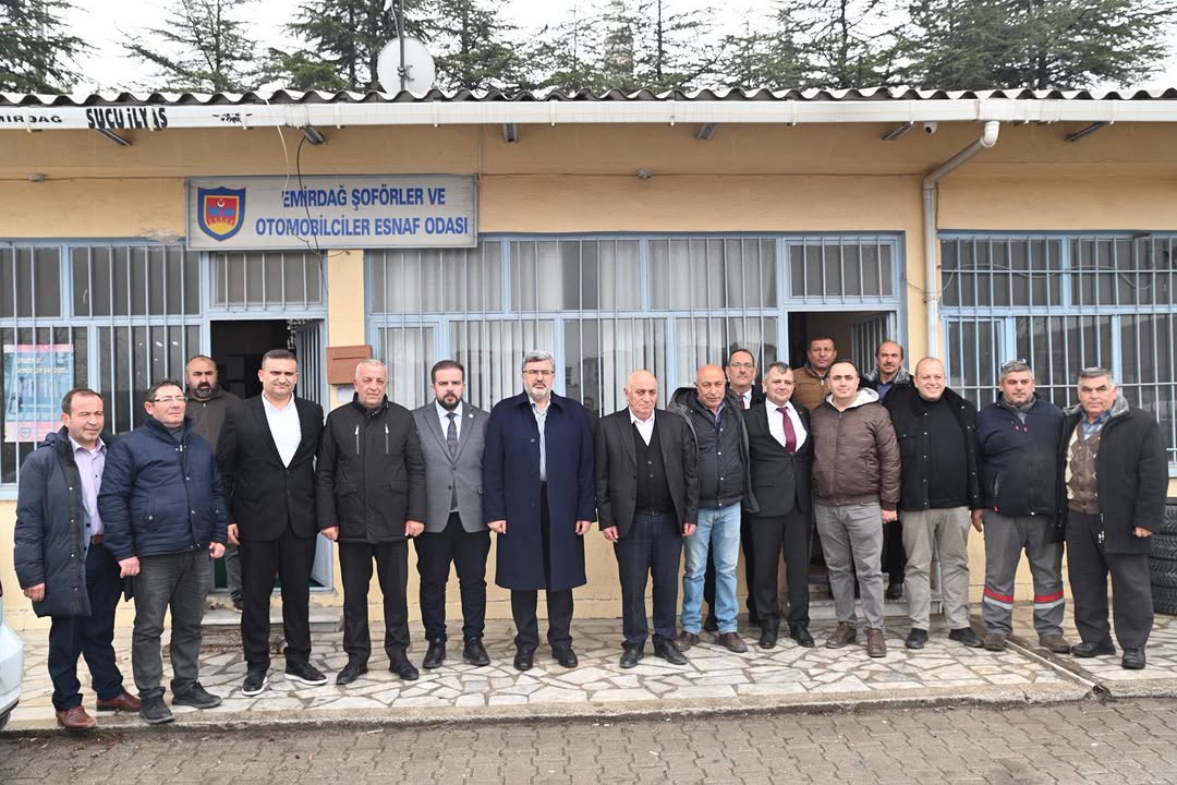 Ak Parti Afyonkarahisar Milletvekili Ali Özkaya'dan Şoförler Odası Başkanı Hayri Soysal'a Destek Ziyareti