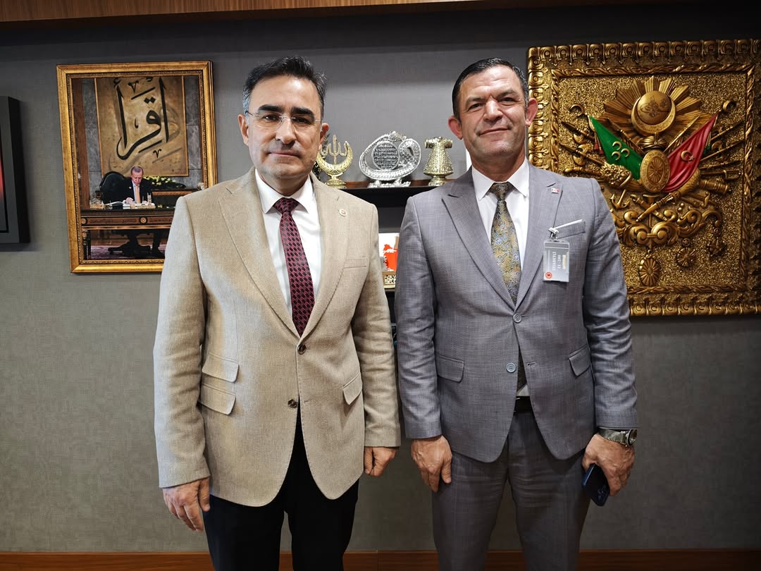 Ak Parti Milletvekili Hasan Arslan, Ankara’da Devlet Su İşleri’nde görev yapan Mehmet Kök’ü Ziyaret Etti