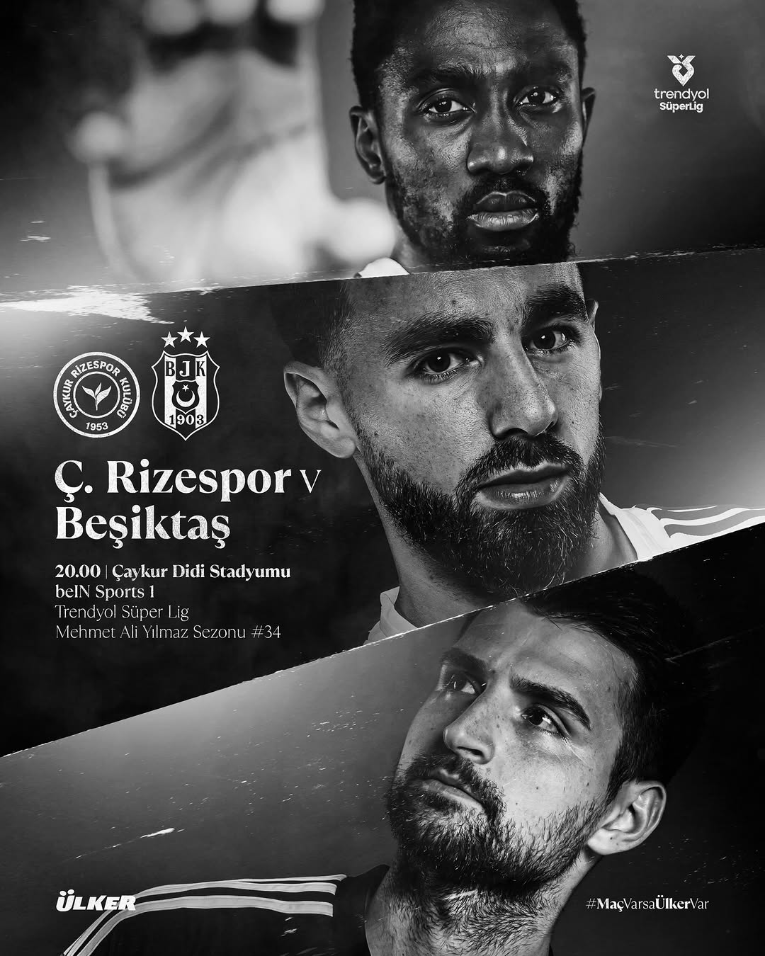 Beşiktaş'ın Çaykur Rizespor ile Oynayacağı Maç Bugün