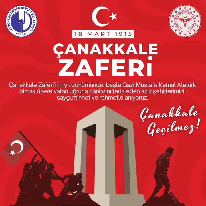 Çanakkale Zaferi'nin Yıl Dönümünde Gazi Mustafa Kemal Atatürk ve Şehitler Anıldı