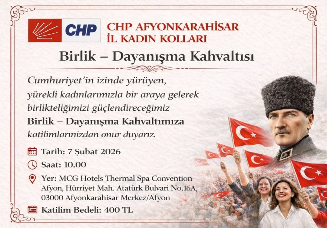 CHP Afyonkarahisar İl Kadın Kolları Kahvaltı Organizasyonu