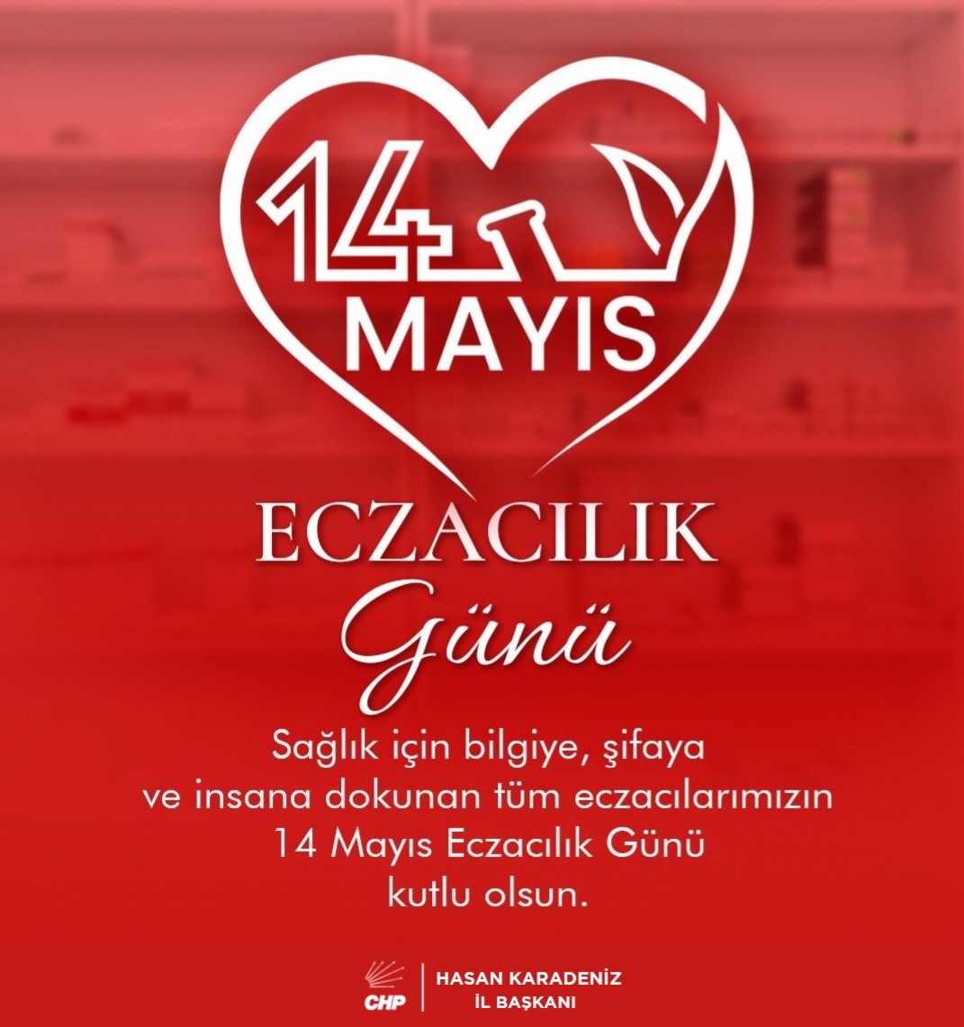 Eczacılarımıza Teşekkür: 14 Mayıs Eczacılık Günü Kutlu Olsun!