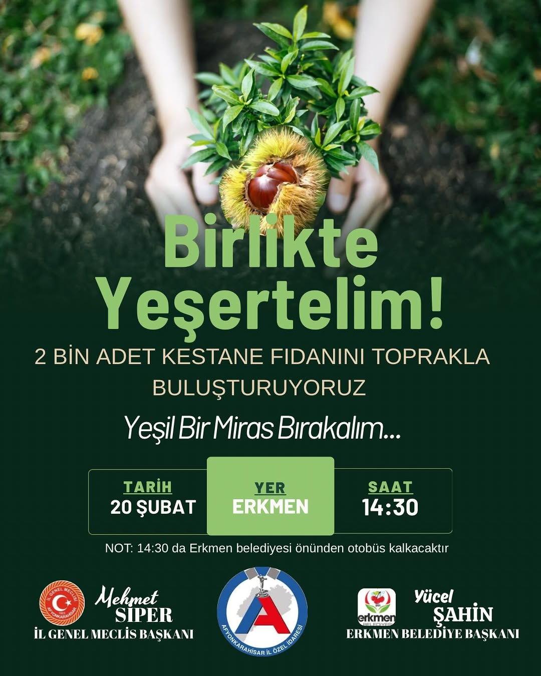 Erkmen Belediyesi 2.000 Adet Kestane Fidanı Toprakla Buluşturacak