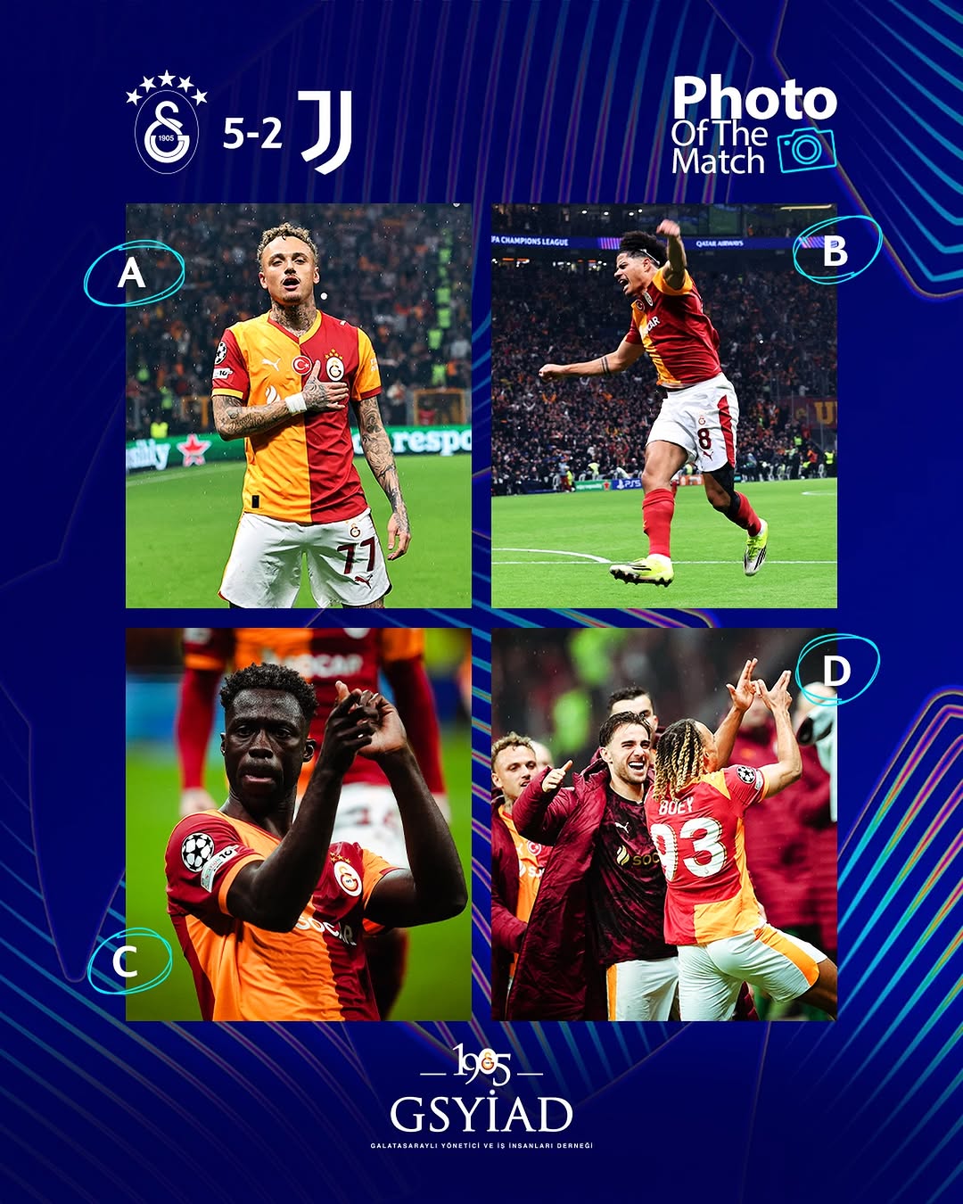 Galatasaray'ın Zafer Gecesi İçin En Güzel Sarı Kırmızı Kareyi Seçiyoruz