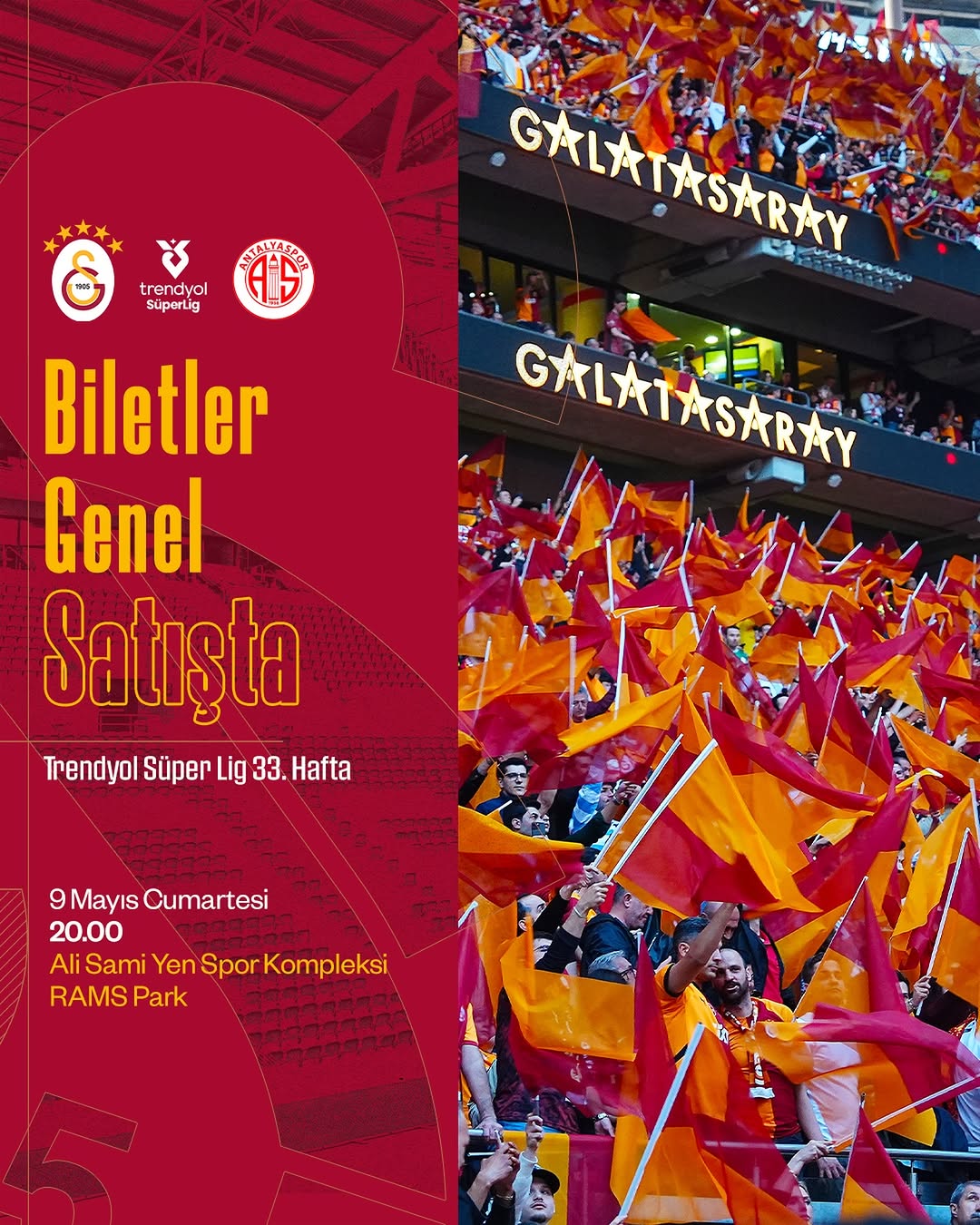 Galatasaray Spor Kulübü, 50 Bin Taraftarı Rams Park'ta Buluşturacak!