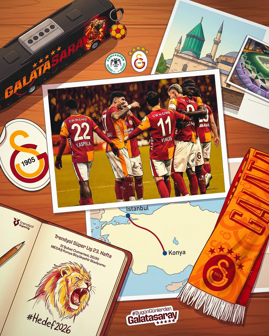 Galatasaray, T. Konyaspor ile Mehmet Ali Yılmaz Sezonu'nda Karşılaşacak