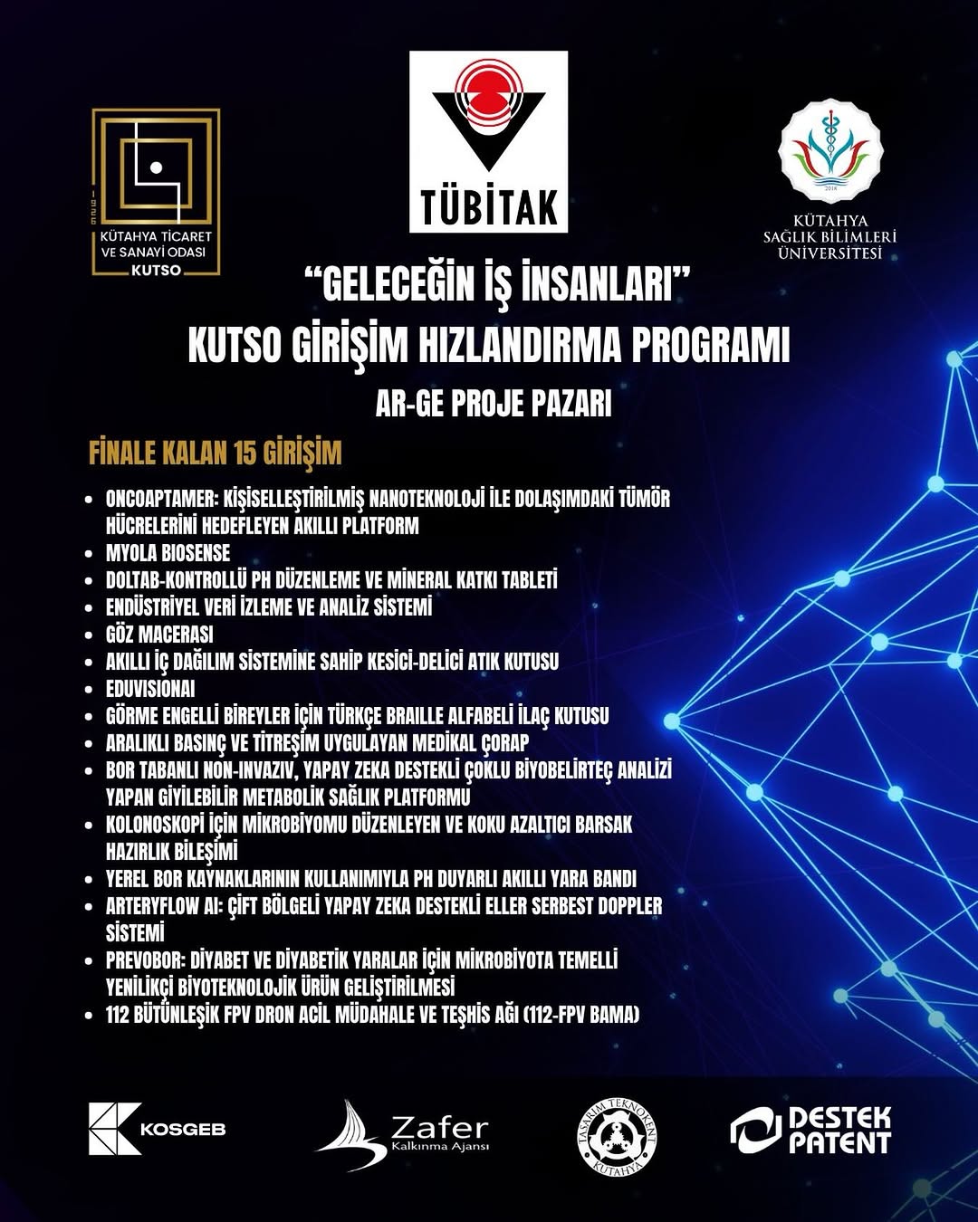 Geleceğin İş İnsanları KUTSO Girişim Hızlandırma Programı Finalinde Yarışacak