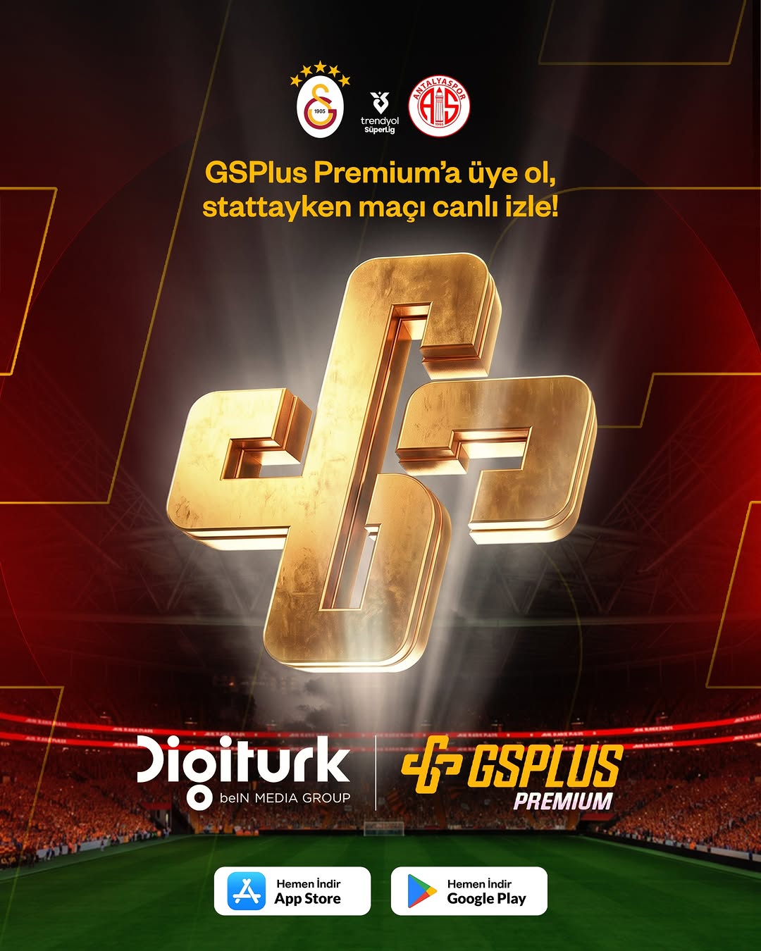 GSPlus Premium Üyelerine RAMS Park'ta Maçın Canlı Yayını İmkanı