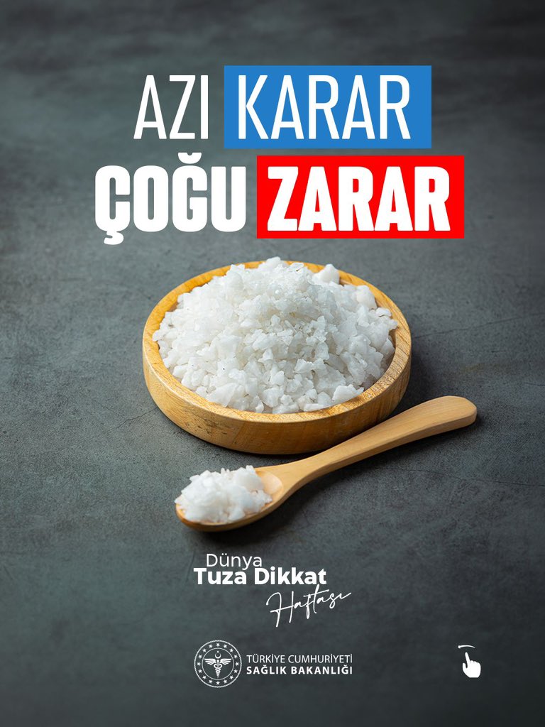 Günlük tuz tüketimi 5 gramdan fazla olmamalı