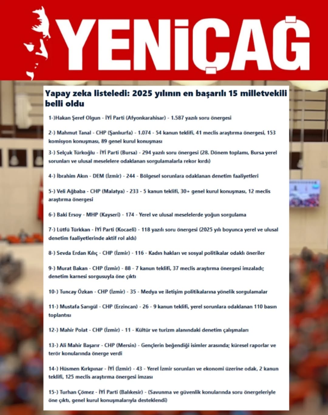 İyi Parti Afyonkarahisar Milletvekili Hakan Şeref Olgun'dan Teşekkür Mesajı