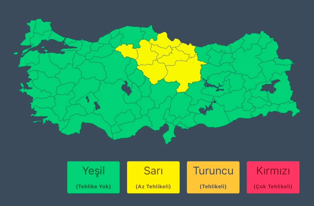 Meteoroloji Genel Müdürlüğü'nden Alınan Son Hava Durumu Bilgileri