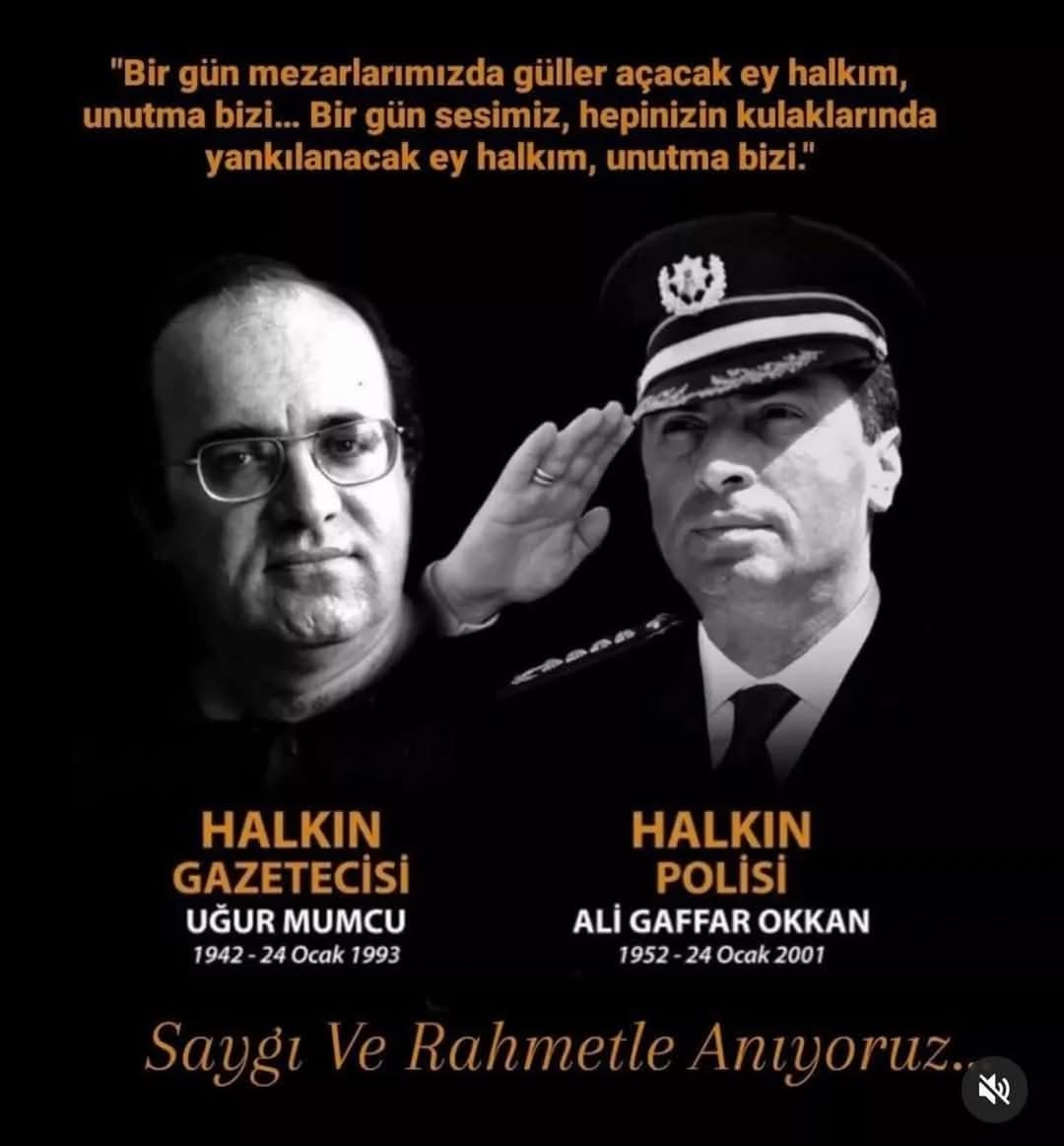 Uğur Mumcu ve Ali Gaffar Okkan Anısına Saygıyla