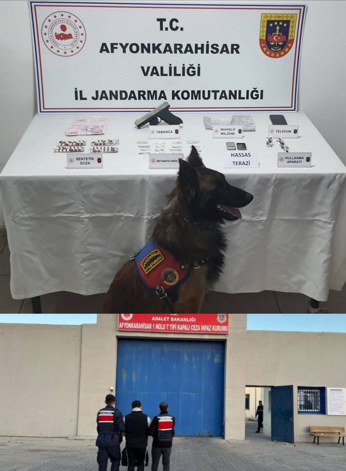 Afyonkarahisar da Jandarmadan Uyuşturucu Operasyonu Çok Sayıda Madde Ele Geçirildi